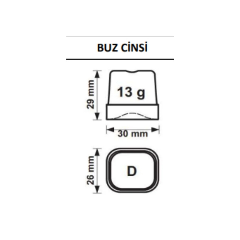 Brema DSS 42 48 Kg/Gün Hazneli Küp Buz Makinesi